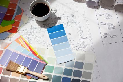color swatches on design plans