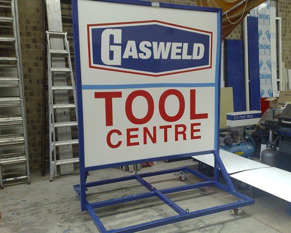 gasweld tool centre sign
