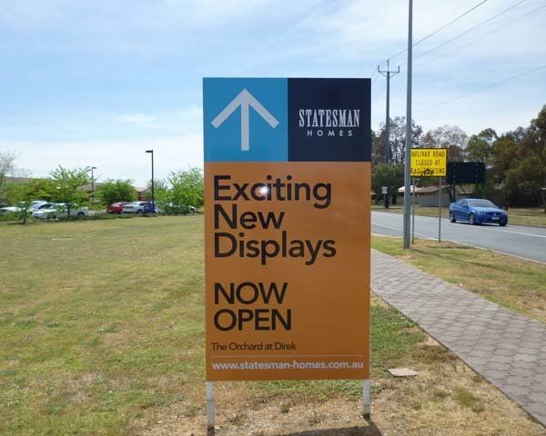 exciting new display real estate sign