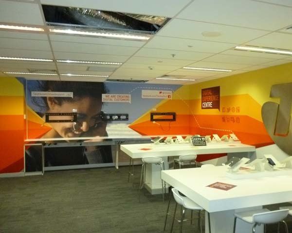 large colorful walls