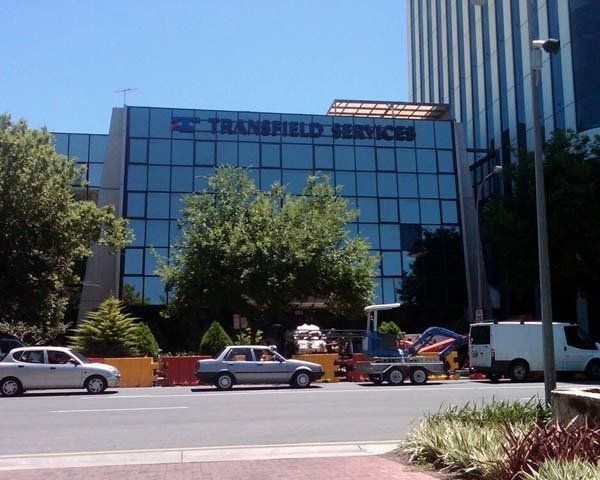 large glass building