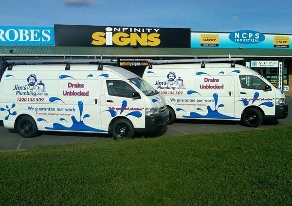 drains unblocked van vinyl lettering