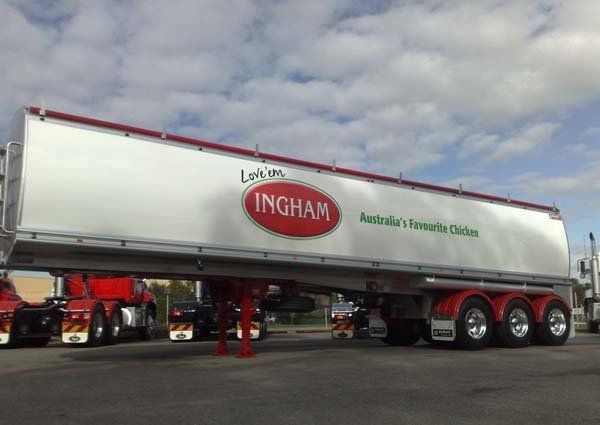 inham truck trailer vinyl lettering
